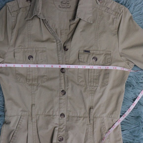 3/$28 SALE Katie - Cargo Button Down Dress - Size Medium - Picture 9 of 14